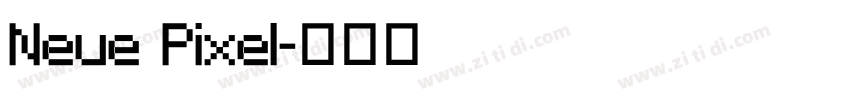 Neue Pixel字体转换